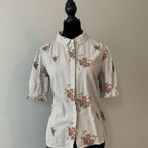 Fat Face UK seersucker blouse